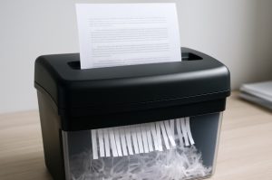 Destructoras de papel o destrucción certificada de documentos